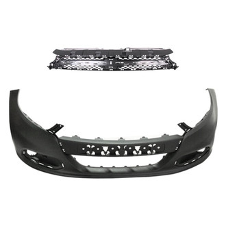 Replace® - 2-Piece (Front Bumper Cover, Grille) (Platinum Plus)