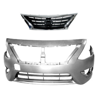 Replace® - 2-Piece (Front Bumper Cover, Grille) (Platinum Plus)