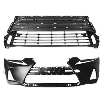 Replace® - 2-Piece (Front Bumper Cover, Grille) (CAPA Certified)