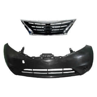 Replace® - 2-Piece (Front Bumper Cover, Grille) (Platinum Plus)