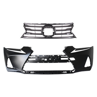 Replace® - 2-Piece (Front Bumper Cover, Grille) (CAPA Certified)