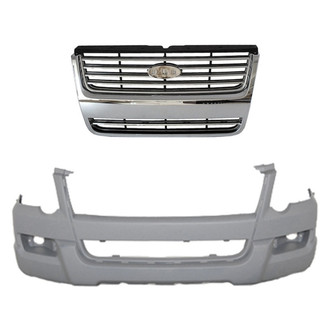 Replace® - 2-Piece (Front Bumper Cover, Grille) (Platinum Plus)