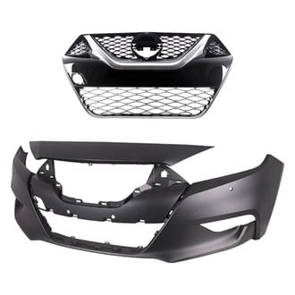 Replace® - 2-Piece (Front Bumper Cover, Grille) (Platinum Plus)