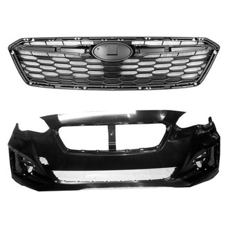 Replace® - 2-Piece (Front Bumper Cover, Grille) (Platinum Plus)