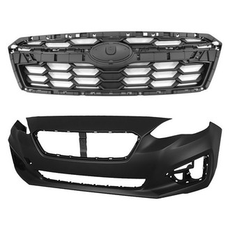 Replace® - 2-Piece (Front Bumper Cover, Grille) (Platinum Plus)