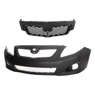 Replace® - 2-Piece (Front Bumper Cover, Grille) (Platinum Plus)