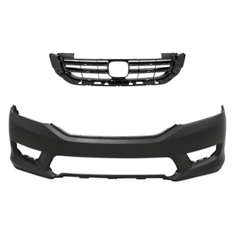 Replace® - 2-Piece (Front Bumper Cover, Grille) (Standard Line)