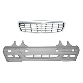 Replace® - 2-Piece (Front Bumper Cover, Grille) (Standard Line)