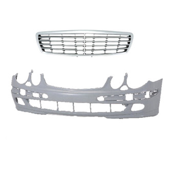 Replace® - 2-Piece (Front Bumper Cover, Grille) (Standard Line)
