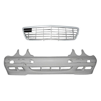 Replace® - 2-Piece (Front Bumper Cover, Grille) (Standard Line)