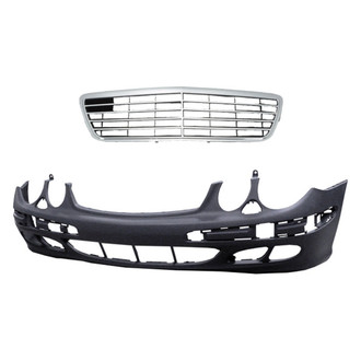 Replace® - 2-Piece (Front Bumper Cover, Grille) (Standard Line)
