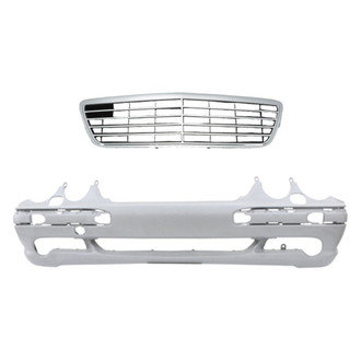 Replace® - 2-Piece (Front Bumper Cover, Grille) (Standard Line)