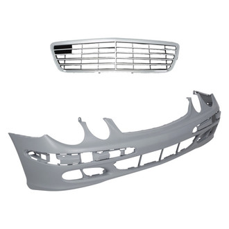 Replace® - 2-Piece (Front Bumper Cover, Grille) (Standard Line)