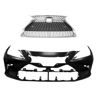 Replace® - 2-Piece (Front Bumper Cover, Grille) (CAPA Certified)