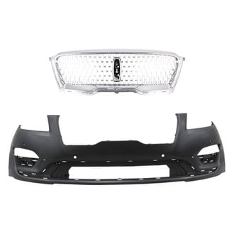 Replace® - 2-Piece (Front Bumper Cover, Grille) (CAPA Certified)