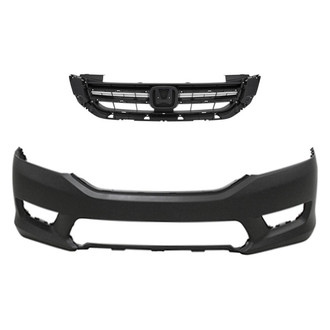 Replace® - 2-Piece (Front Bumper Cover, Grille) (Standard Line)