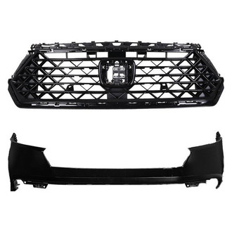 Replace® - 2-Piece (Front Bumper Cover, Grille) (CAPA Certified)