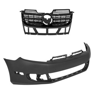 Replace® - 2-Piece (Front Bumper Cover, Grille) (Standard Line)