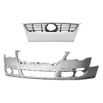 Replace® BNDL-233128 - 2-Piece (Front Bumper Cover, Grille) (Standard Line)