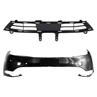 Replace® - 2-Piece (Front Bumper Cover, Grille) (CAPA Certified)
