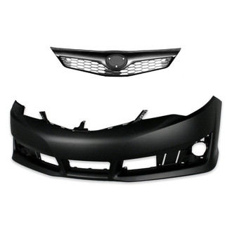 Replace® - 2-Piece (Front Bumper Cover, Grille) (Platinum Plus)