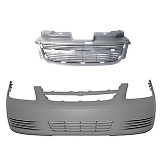 Replace® - 2-Piece (Front Bumper Cover, Grille) (Platinum Plus)