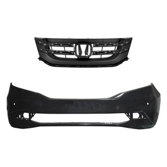 Replace® - 2-Piece (Front Bumper Cover, Grille) (Standard Line)
