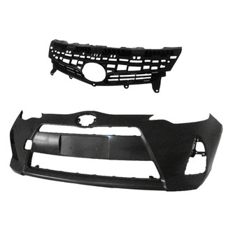 Replace® - 2-Piece (Front Bumper Cover, Grille) (Platinum Plus)