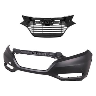 Replace® - 2-Piece (Front Bumper Cover, Grille) (Standard Line)
