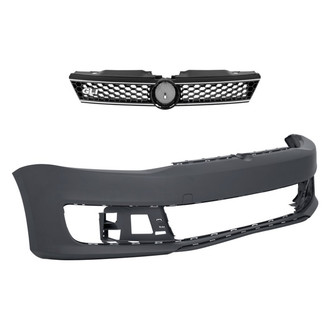 Replace® - 2-Piece (Front Bumper Cover, Grille) (Standard Line)
