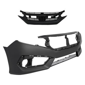 Replace® - 2-Piece (Front Bumper Cover, Grille) (Standard Line)