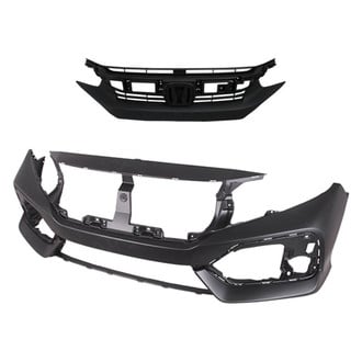 Replace® - 2-Piece (Front Bumper Cover, Grille) (Standard Line)