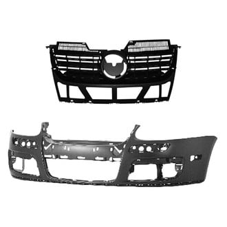 Replace® - 2-Piece (Front Bumper Cover, Grille) (Platinum Plus)