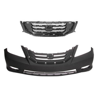 Replace® - 2-Piece (Front Bumper Cover, Grille) (Platinum Plus)