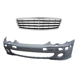 Replace® - 2-Piece (Front Bumper Cover, Grille) (Standard Line)