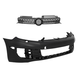 Replace® - 2-Piece (Front Bumper Cover, Grille) (Standard Line)