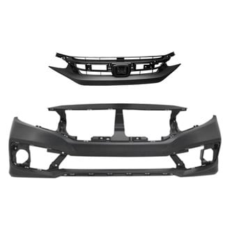 Replace® - 2-Piece (Front Bumper Cover, Grille) (Standard Line)