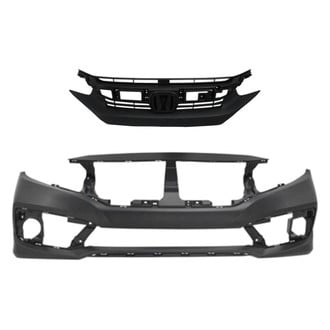 Replace® - 2-Piece (Front Bumper Cover, Grille) (Standard Line)