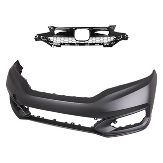 Replace® - 2-Piece (Front Bumper Cover, Grille) (Standard Line)
