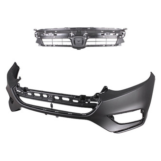 Replace® - 2-Piece (Front Bumper Cover, Grille) (Standard Line)