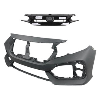 Replace® - 2-Piece (Front Bumper Cover, Grille) (Standard Line)