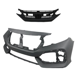 Replace® - 2-Piece (Front Bumper Cover, Grille) (Standard Line)