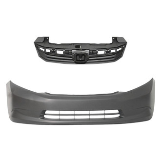 Replace® - 2-Piece (Front Bumper Cover, Grille) (Platinum Plus)