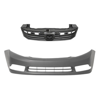 Replace® - 2-Piece (Front Bumper Cover, Grille) (Platinum Plus)
