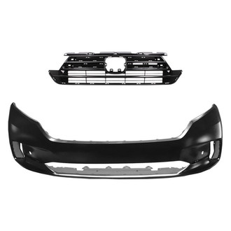 Replace® - 2-Piece (Front Bumper Cover, Grille) (Standard Line)
