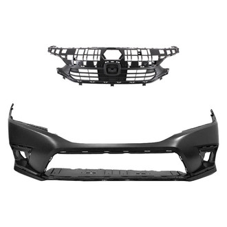 Replace® - 2-Piece (Front Bumper Cover, Grille) (Standard Line)