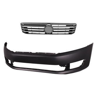 Replace® - 2-Piece (Front Bumper Cover, Grille)