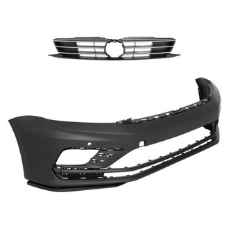 Replace® - 2-Piece (Front Bumper Cover, Grille)