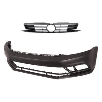 Replace® - 2-Piece (Front Bumper Cover, Grille) (Standard Line)
