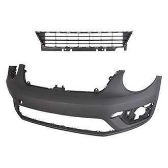 Replace® - 2-Piece (Front Bumper Cover, Grille) (Standard Line)